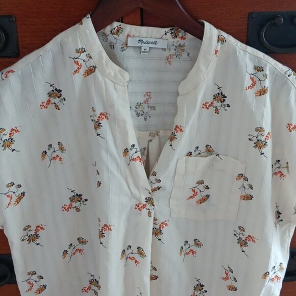 Madewell Bower Popover Shirt In Marseille Daisies - Picture 3 of 9